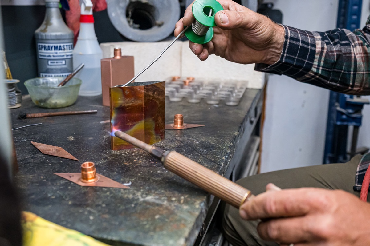 Soldering.